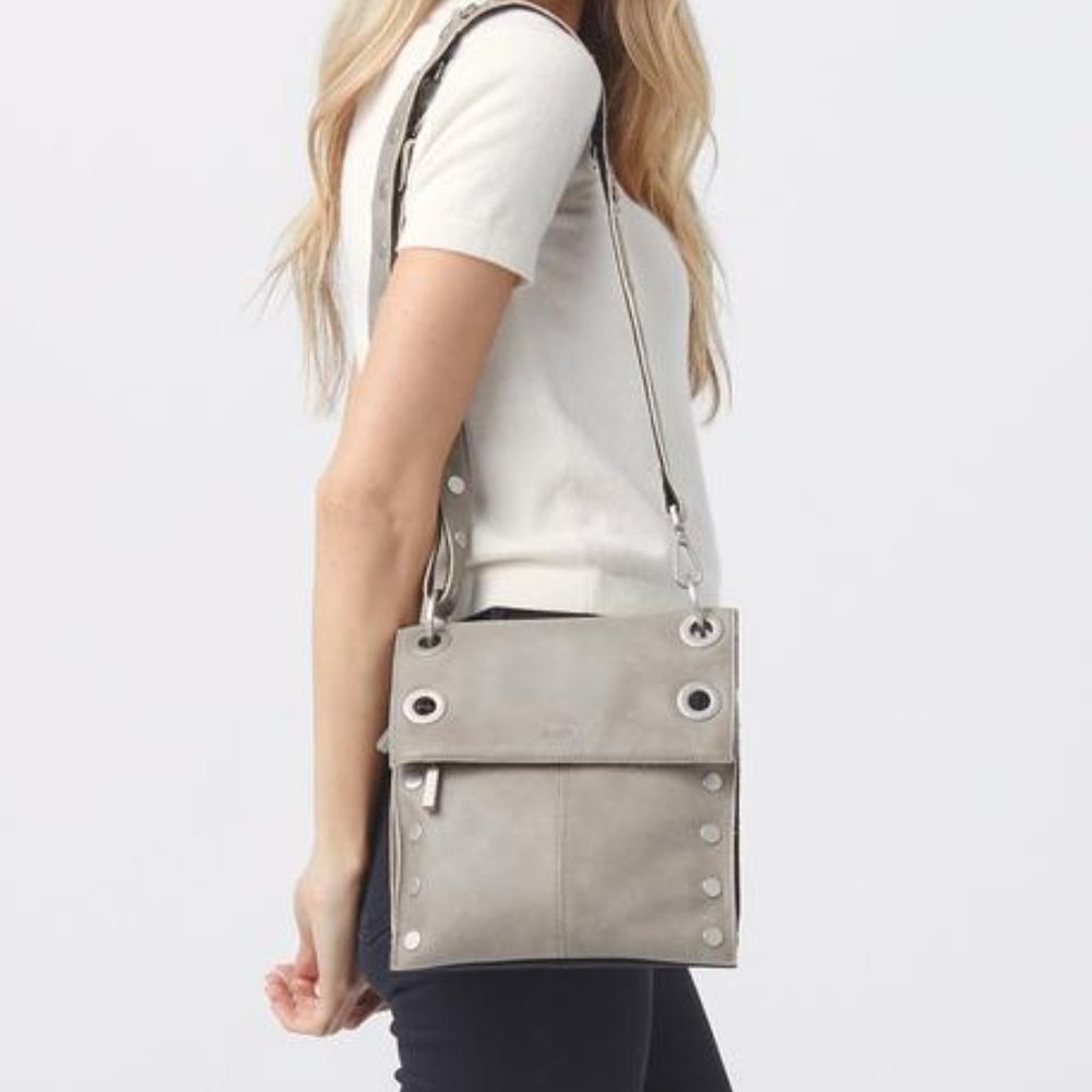 Hammitt Taupe Leather Crossbody with Gold Hardware - Picture 14 of 14